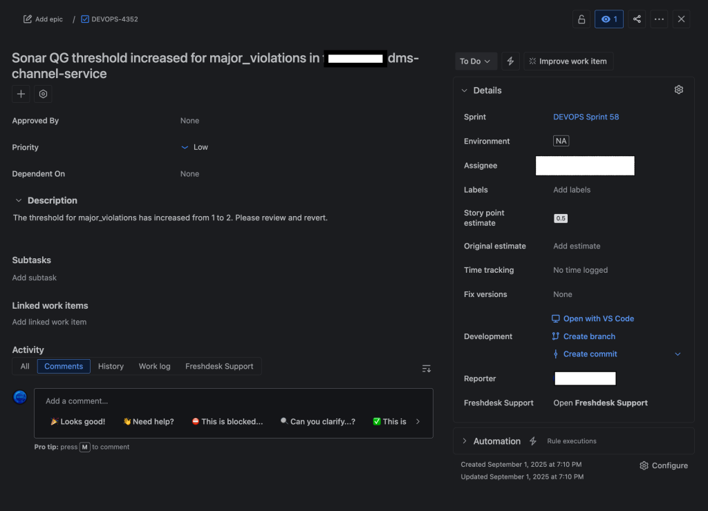 Jira Ticket